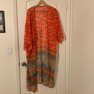 Boho beach duster/coverup/kimono